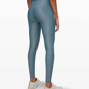 Lululemon Zoned In Tight 27” Blue Charcoal Sz 8